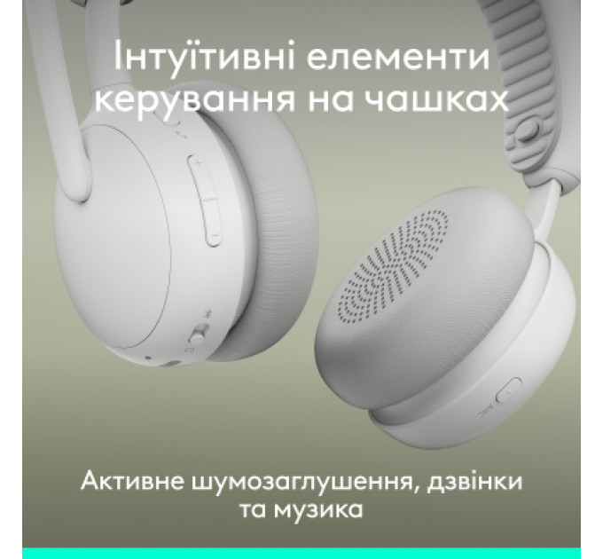 Logitech Навушники Logitech Zone Wireless 2 ES Off-White (981-001508)