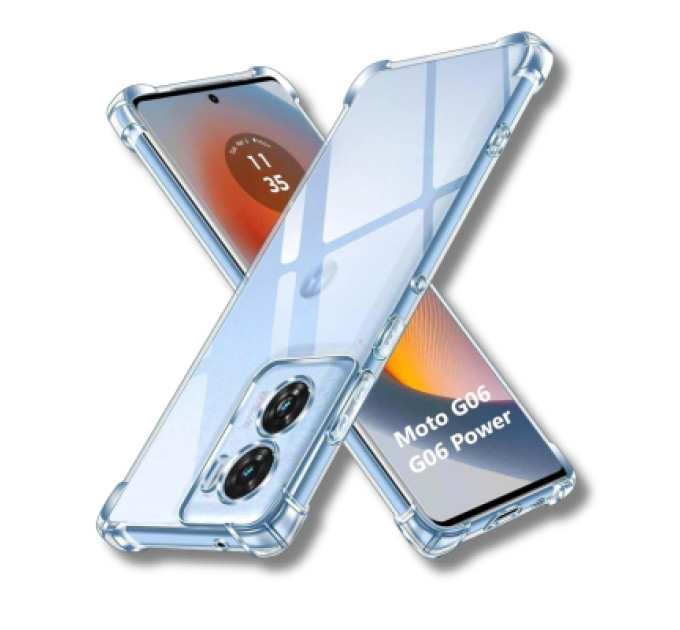 BeCover Чохол до мобільного телефона BeCover Anti-Shock Motorola Moto G06 / G06 Power 4G Clear (714699)