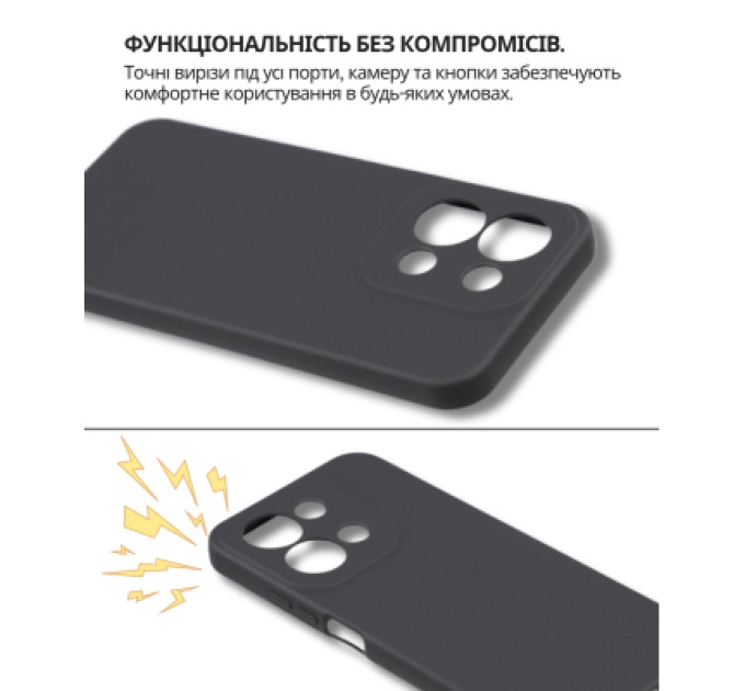 BeCover Чохол до мобільного телефона BeCover Silicone Poco C85 4G Black (714675)