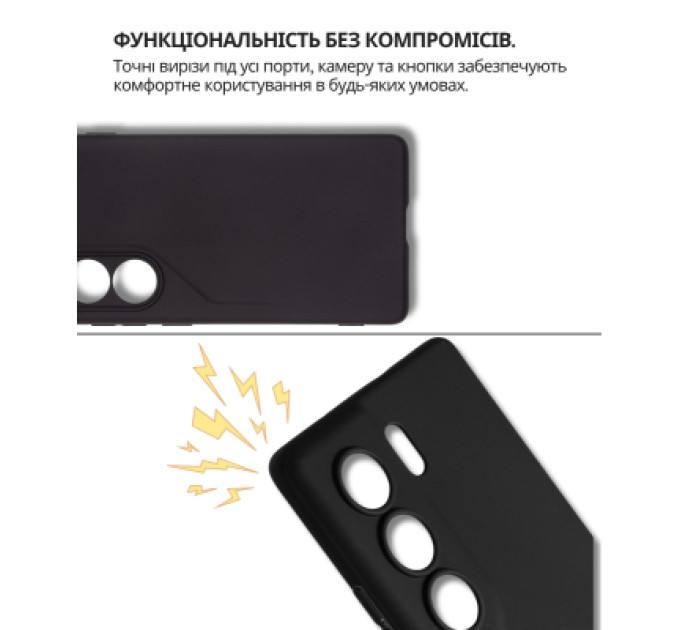 BeCover Чохол до мобільного телефона BeCover Silicone Tecno Camon 40 (CM5) Black (714679)