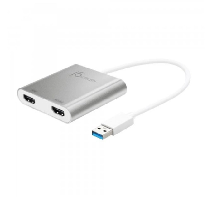 J5create Адаптер USB-A to 2xHDMI F dual display J5create (JUA365-N)