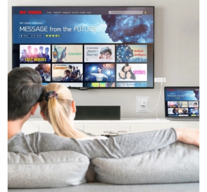 J5create Адаптер ScreenCast 4K WI-FI 15m Miracast/AirPlay/Chromecast black J5create (JVAW76-N)