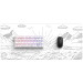 Dark Project Ігрова поверхня Dark Project DPMP_Nostra_White_XL