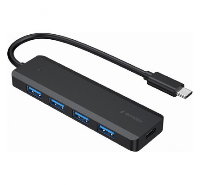 Концентратор Gembird 4 ports USB 3.1,USB-C, USB-C PD (UHB-CM-U3P4P-01)