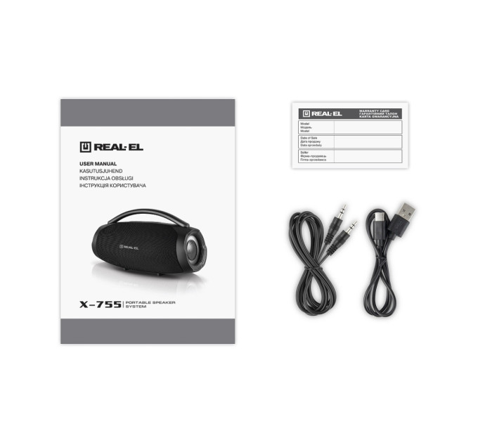 REAL-EL Акустична система REAL-EL X-755 Black