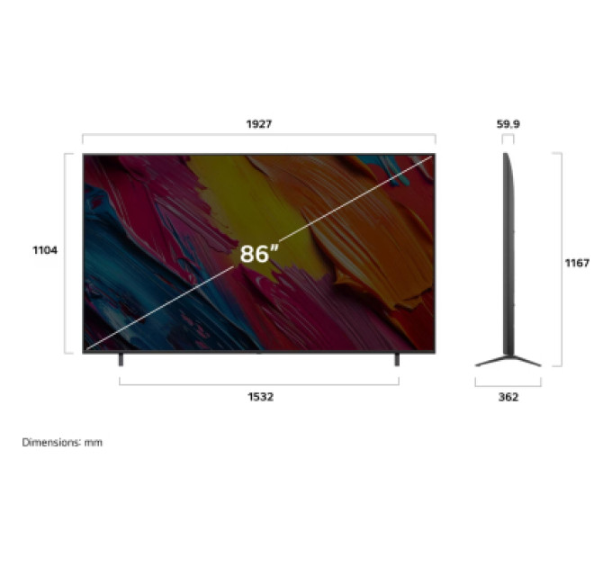 LG Телевізор LG 86QNED7EA6B