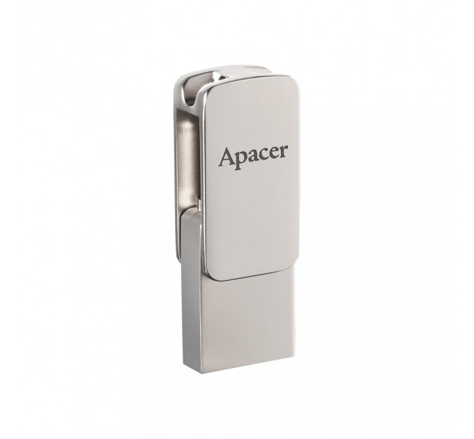 Флеш-накопичувач USB3.2 64GB Apacer AH181 Silver (AP64GAH181S-1)
