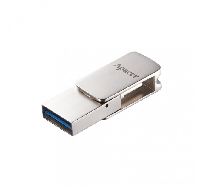 Флеш-накопичувач USB3.2 64GB Apacer AH181 Silver (AP64GAH181S-1)
