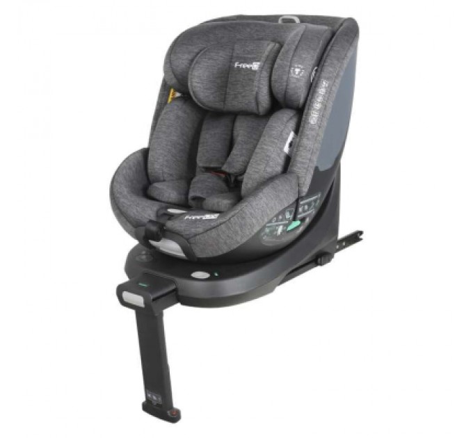Автокрісло FreeON LOTUS поворотність 360° i-size 40-125 см, сіре (86083)