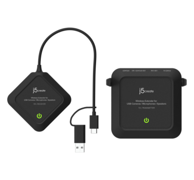 J5create Адаптер extender 25m WIFI 2xUSB-A + USB-C + 3.5mm J5create (JVW120-N)