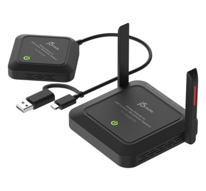 J5create Адаптер extender 25m WIFI 2xUSB-A + USB-C + 3.5mm J5create (JVW120-N)