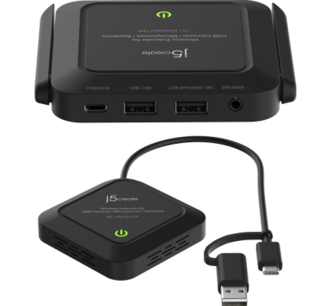 J5create Адаптер extender 25m WIFI 2xUSB-A + USB-C + 3.5mm J5create (JVW120-N)