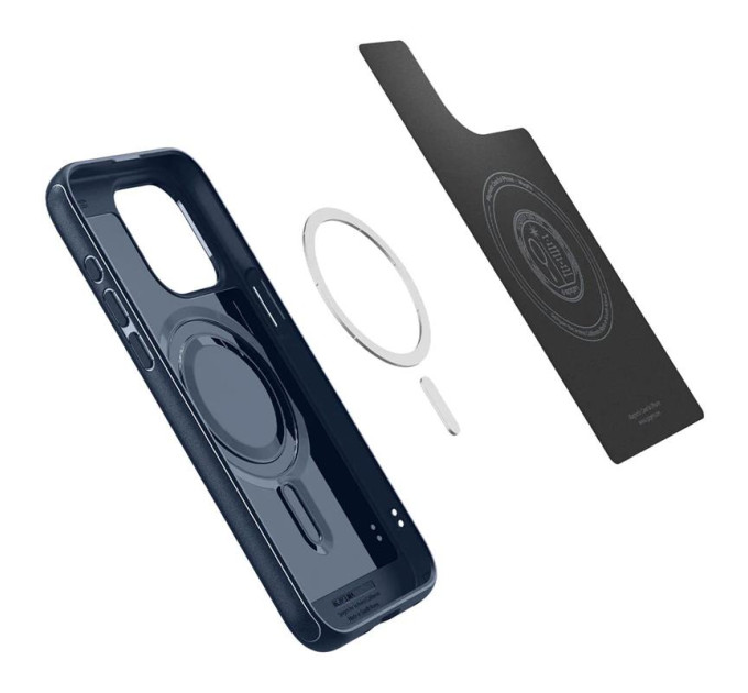 Spigen Чохол-накладка Spigen Mag Armor MagFit для Apple iPhone 15 Pro Max Navy Blue (ACS06598)