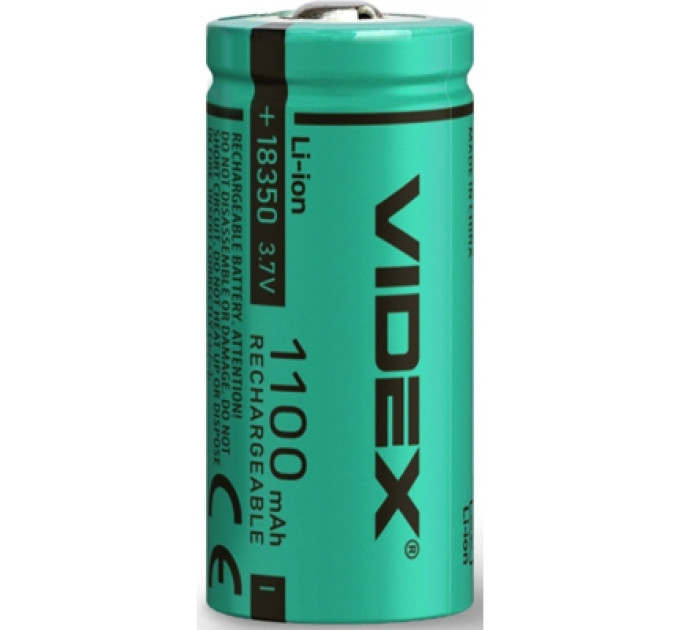 Videx Акумулятор 18350 1100mAh bulk/1шт Videx (18350/1100/1B)