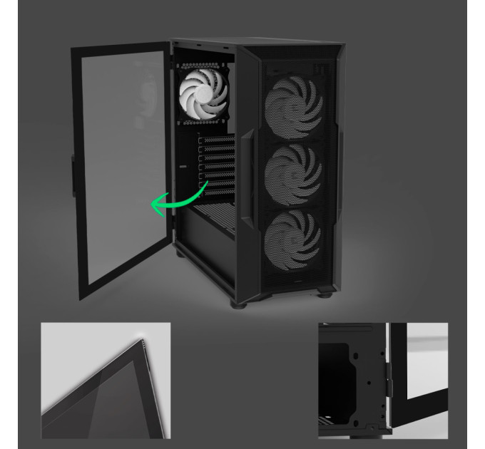 Zalman Корпус Zalman i3 Neo V2 Black