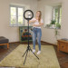 Hama Набір блогера Hama Smartphone Tripod Steady-120 V2, 185см, Bluetooth, LED ring (00004659)