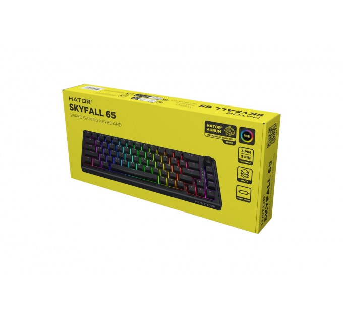 Клавіатура Hator Skyfall 65 Black/Black (HTK1160UA)