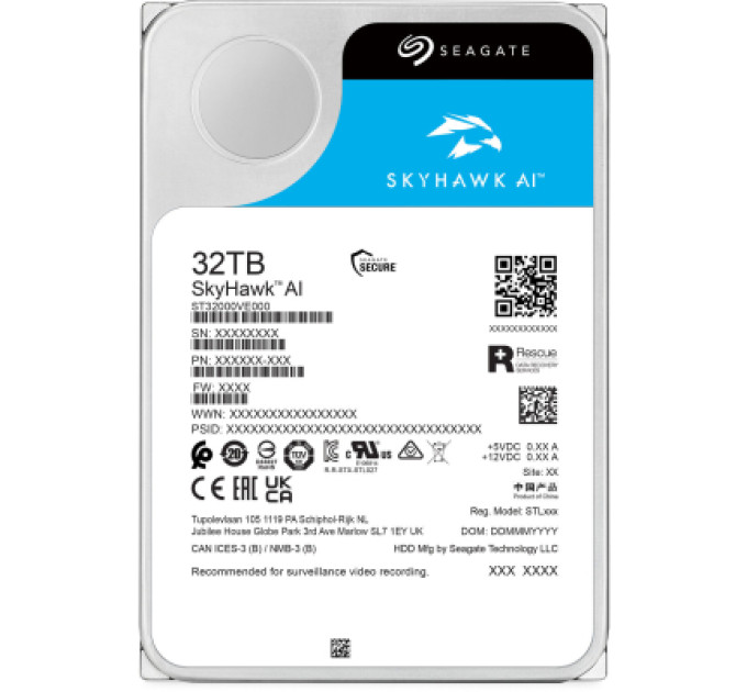Seagate Жорсткий диск 3.5" 32TB Seagate (ST32000VE000)