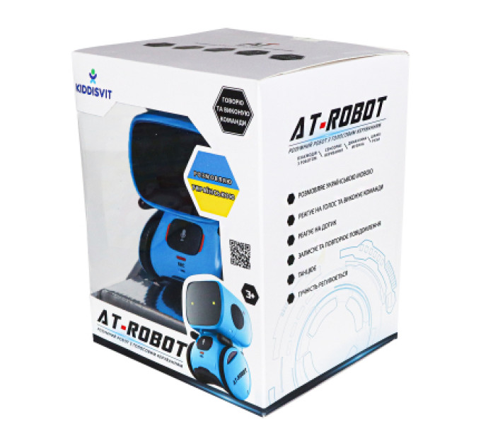 AT-Robot Інтерактивна іграшка AT-Robot робот з голосовим керуванням синій, український (AT001-05-UKR)