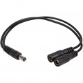 Адаптер PowerPlant DC - 2xDC (M/M), 5.5x2.1мм, Black (CA914890)