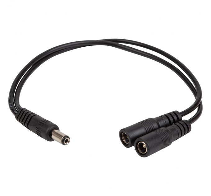 Адаптер PowerPlant DC - 2xDC (M/M), 5.5x2.1мм, Black (CA914890)