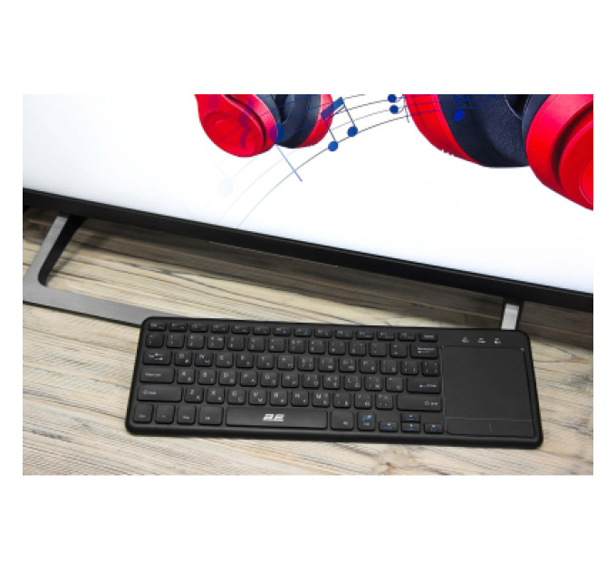 2E Клавіатура 2E KT100 Touch Wireless UA Black (2E-KT100WB_UA)