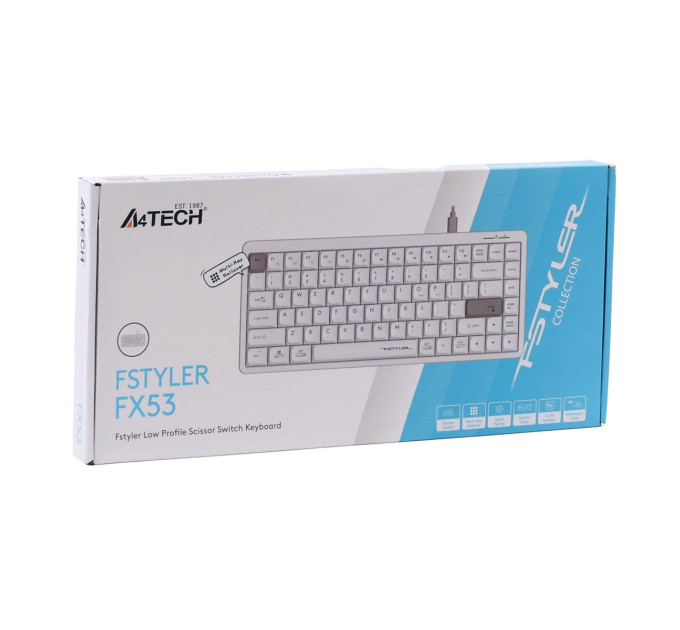 A4Tech Клавіатура A4Tech FX53 White