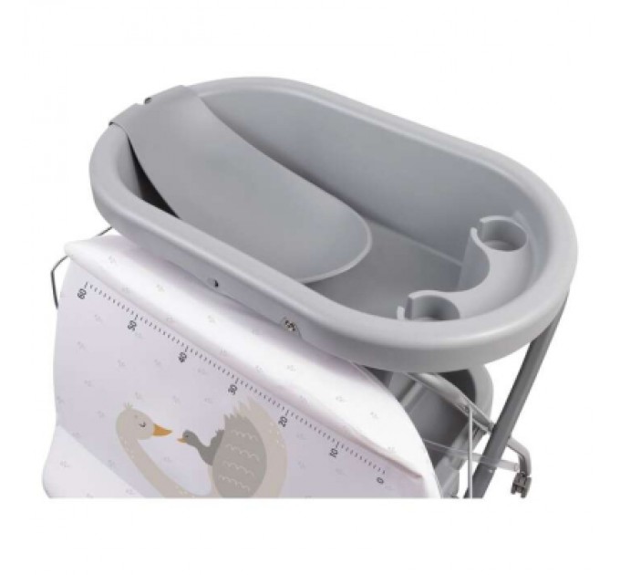 Ванночка FreeON Swan з пеленальним столиком (85789)