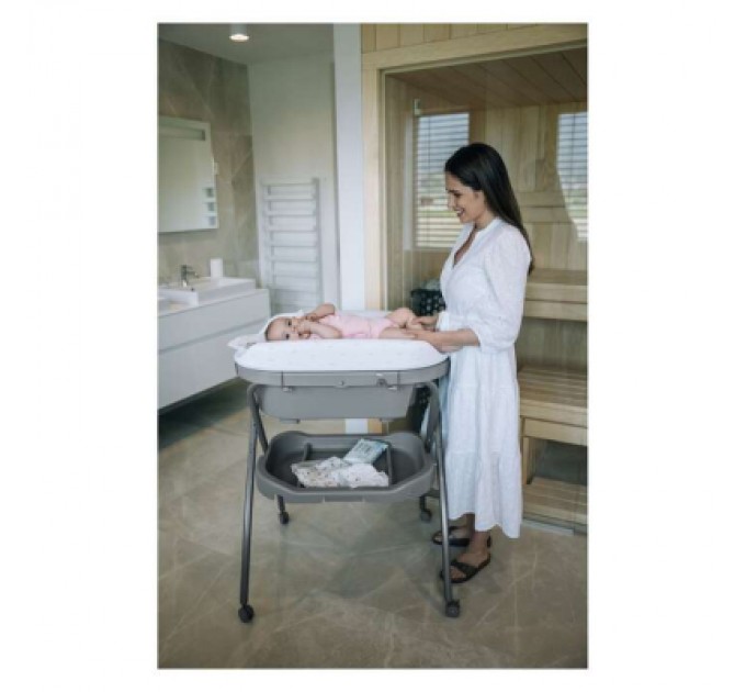Ванночка FreeON Swan з пеленальним столиком (85789)