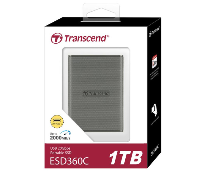 Transcend Накопичувач SSD USB 3.2 1TB ESD360C Transcend (TS1TESD360C)