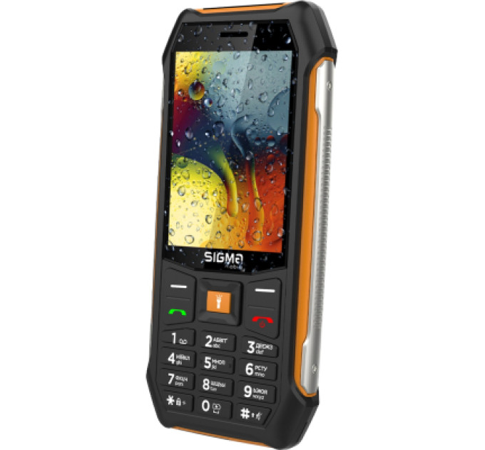 Sigma Мобільний телефон Sigma X-style 323 RAIN Black-Orange (4827798885727)