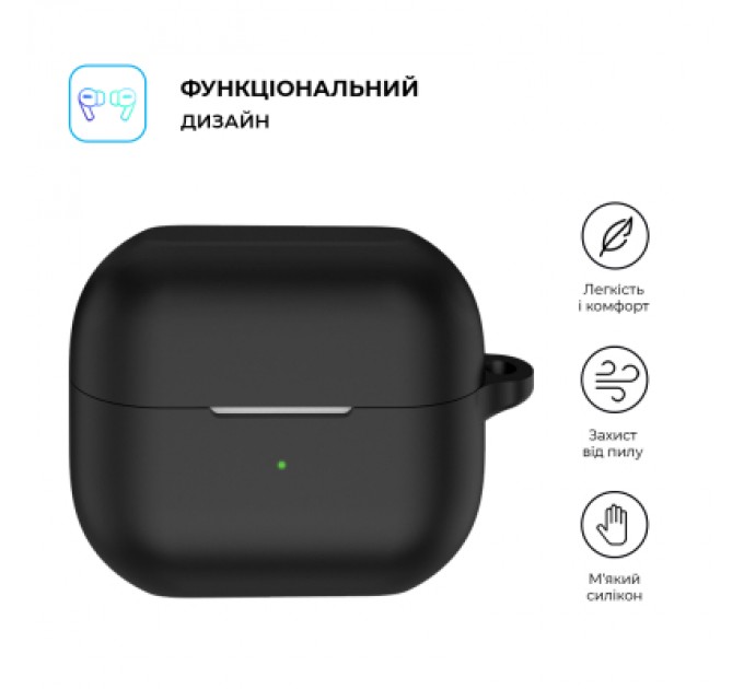 Чохол для навушників Armorstandart Hang Case для Samsung Galaxy Buds 3/3 Pro Black (ARM79972)