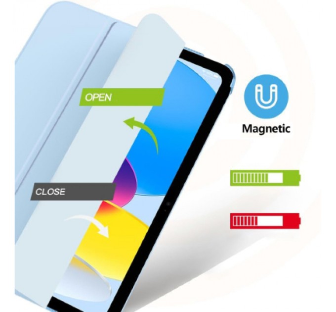 Чохол до планшета BeCover Tri Fold Hard Apple iPad 10.9" 2022/2024 Light Blue (712984)