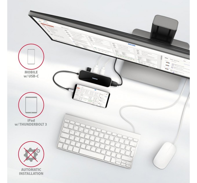 Концентратор USB-C 6IN1 0.2M HMC-6H4A AXAGON