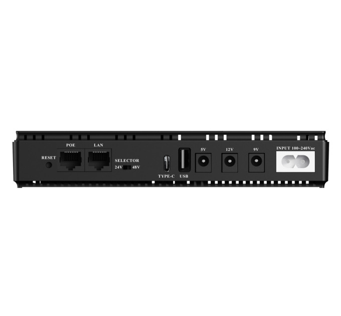 Yepo Джерело безперебійного живлення Yepo DC-UPS YP-36W/12000mAh LiFePO4 DC-9V/12V/24V/48V (UA-112969)