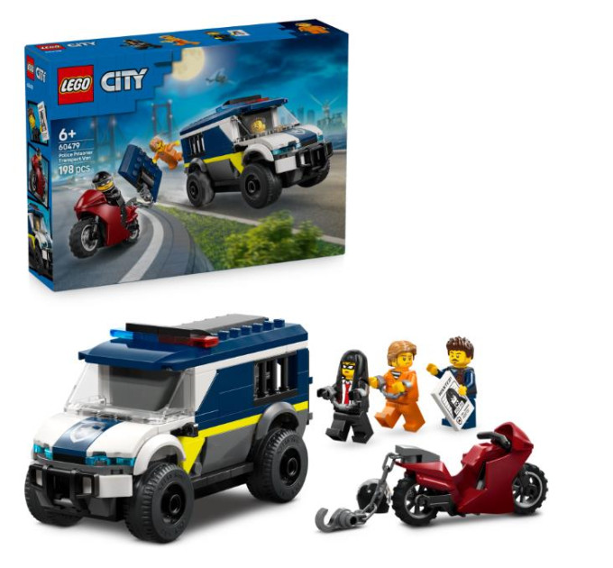 LEGO Конструктор LEGO City Поліцейський фургон для перевезення в'язнів (60479)