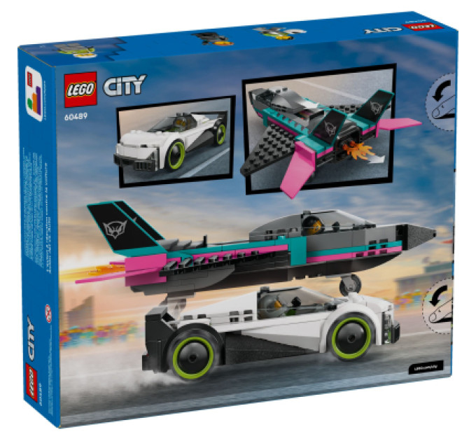 LEGO Конструктор LEGO City Реактивний літак проти автомобіля (60489)