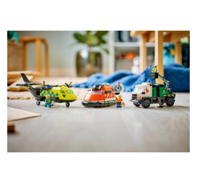 LEGO Конструктор LEGO City Ремікс літака, вантажівки та судна на повітряній подушці (60505-)