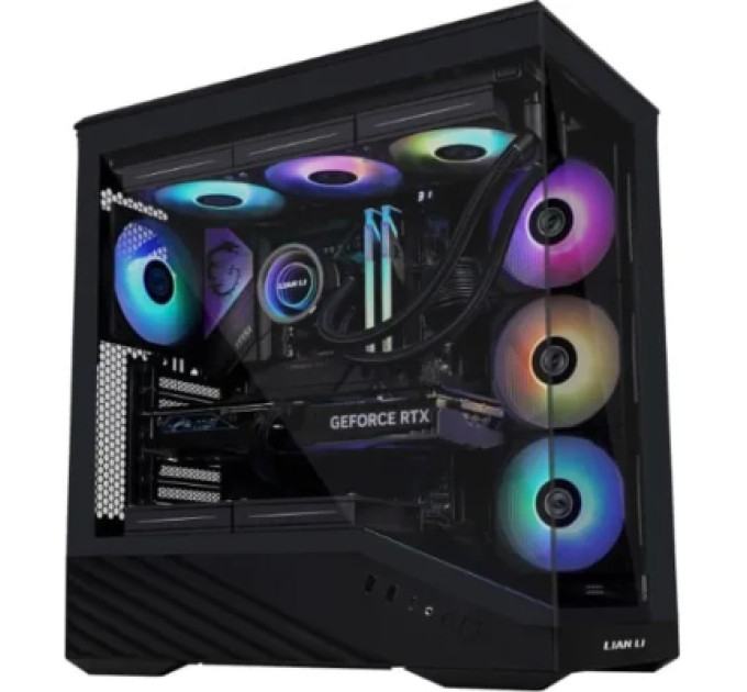 Lian Li Корпус для ПК Lian Li V100R case with pre-installed four 120mm RGB PWM fan, Black (G99.V100RX.01)