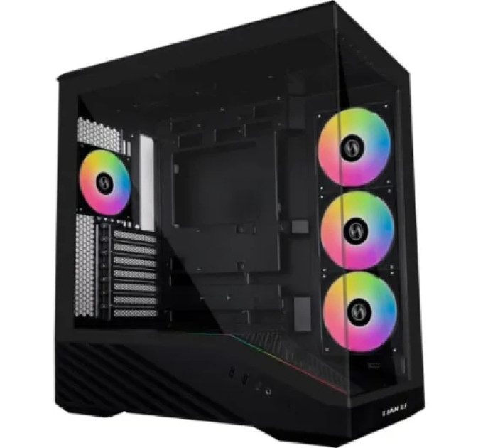 Lian Li Корпус для ПК Lian Li V100R case with pre-installed four 120mm RGB PWM fan, Black (G99.V100RX.01)