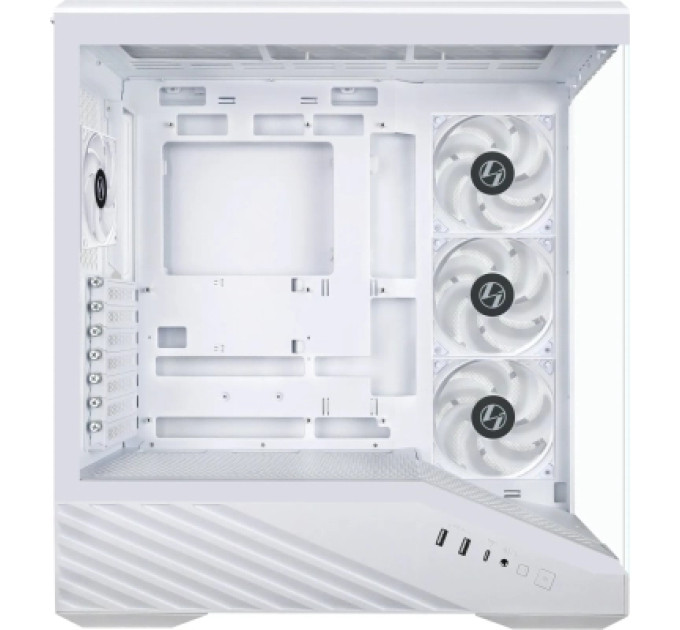 Lian Li Корпус для ПК Lian Li V100R case with pre-installed four 120mm RGB PWM fan, White (G99.V100RW.01)