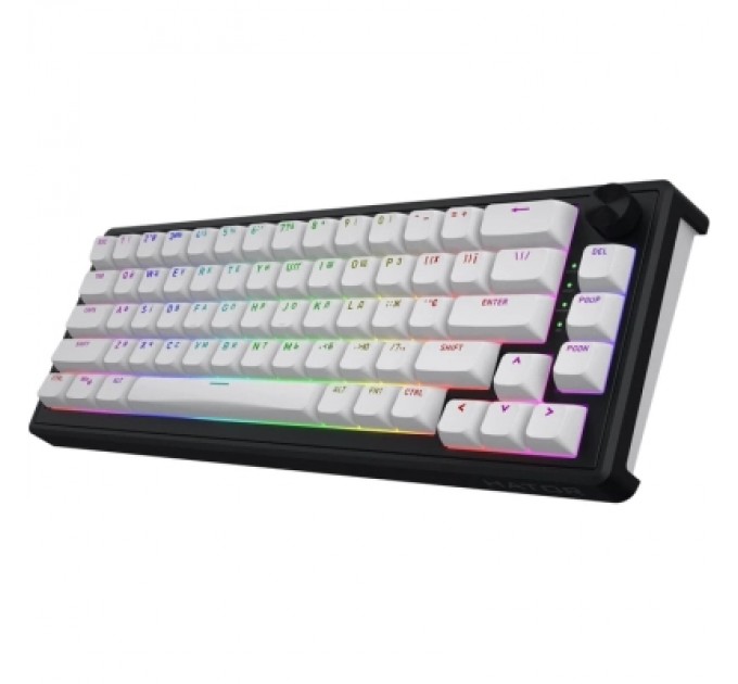 Клавіатура Hator Skyfall 65 Aurum Sterling RGB Wireless/Bluetooth/USB UA Black/White (HTK3160UA)