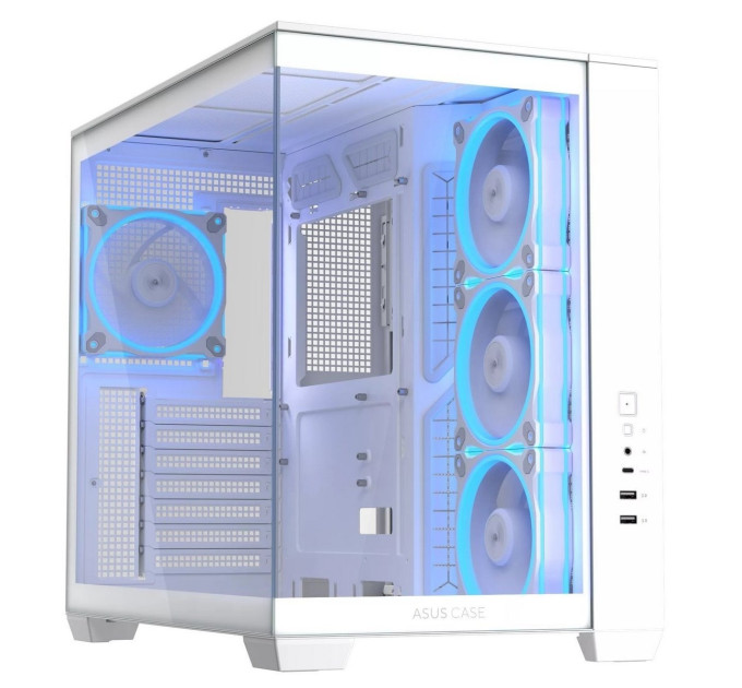 ASUS Корпус Asus A32 Plus White Tempered Glass (90DC00S3-B19000)