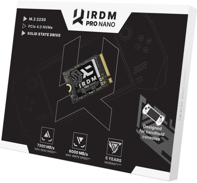 Goodram Накопичувач SSD 1TB Goodram IRDM Pro Nano M.2 2230 PCIe 4.0 x4 3D NAND (IRP-SSDPR-P44N-01T-30)_Bulk