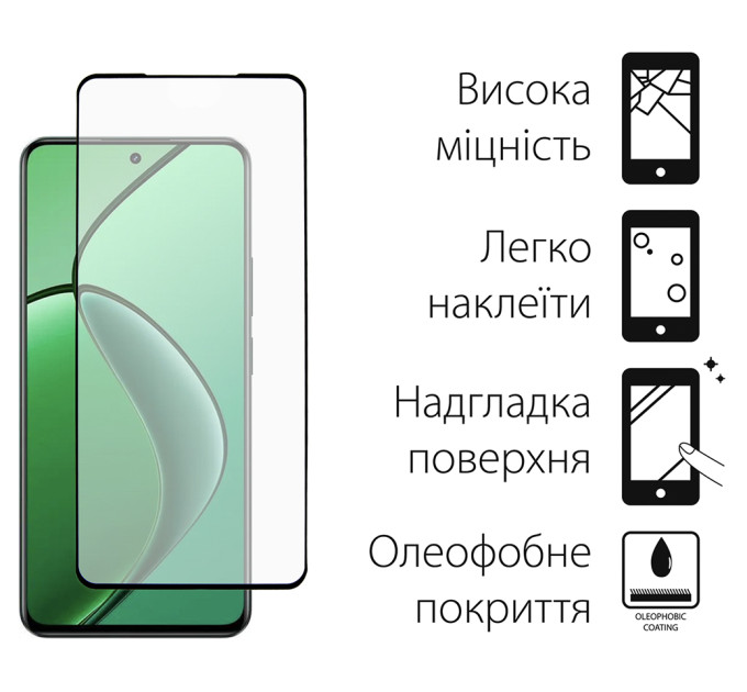 Dengos Чохол до мобільного телефона Dengos Realme 12 4G/5G Soft+glass Green (DG-KM-184)