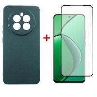 Чохол до мобільного телефона Dengos Realme 12 4G/5G Soft+glass Green (DG-KM-184)