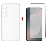 Чохол до мобільного телефона Dengos Samsung Galaxy S25 FE TPU+glass Transparent (DG-KM-172)