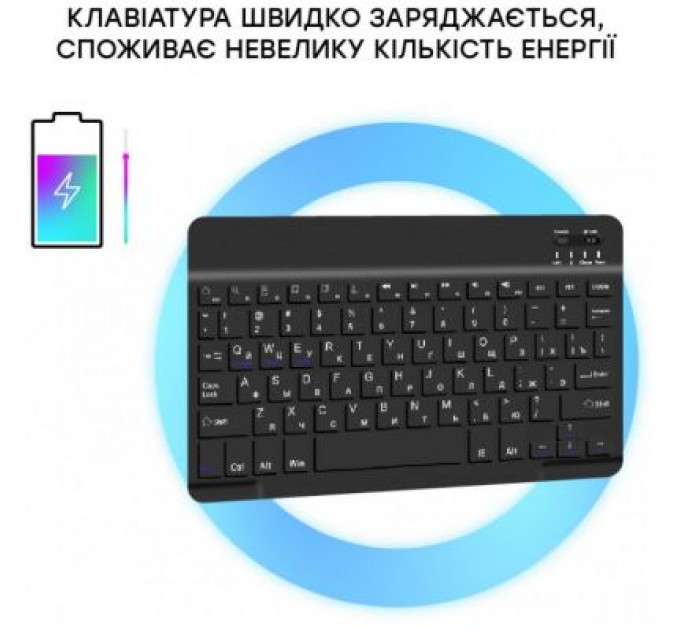 Чохол до планшета AirOn Premium Samsung Galaxy Tab A7 LITE T220/T225 BT keyboard Bla (4822352781065)