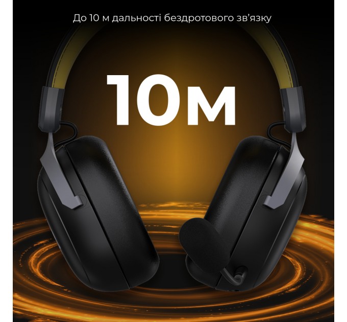 Bluetooth-гарнітура Ajazz AHM08 MAX 3-Mode Black (AHM08-MAX-BGY)