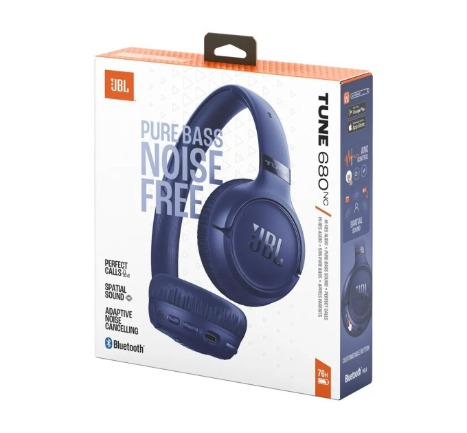 JBL Bluetooth-гарнітура JBL Tune 680NC Blue (JBLT680NCBLU)